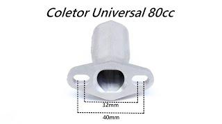 Coletor de admissão Universal 32mm/ 40mm para Bicicleta Motorizada 80cc