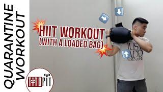 HIIT WORKOUT WITH SHOULDER FOCUS USING BAG, WALL - TitoFit Workout - Quarantine Workout