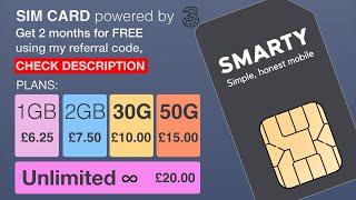 Testing unlimited SMARTY SIM NETWORK FOR £20 a month! + 2 MONTHS FOR FREE