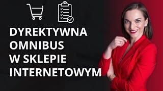 Dyrektywa Omnibus e-commerce  Co to Jest Omnibus Ceny Opinie Newsletter  Regulamin Sklep Internetowy