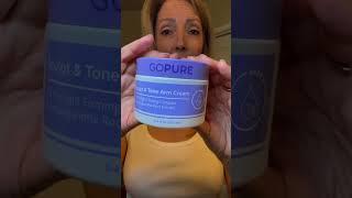 Sculpt & tone with new arm cream! #gopure #gopurebeauty