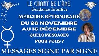 Mercure Rétrograde du 26 novembre au 15 décembre - Message collectif, puis signe par signe