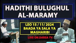 #LIVE - BULUGHUL AL MARAMY  HADITHI YA 14 / MASJID NDUGUMBI MAGOMENI / SHEIKH OTHMAN SINGA