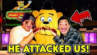 FIVE NIGHTS AT FREDDY'S ATTACKED US AT 3AM!! (HELP US)