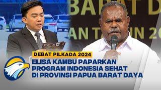 Elisa Kambu Paparkan Program Indonesia Sehat Di Provinsi Papua Barat Daya - [DEBAT PILKADA 2024]