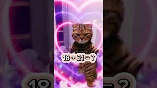 Let's think fast #brainblitz #mathmasters #cutecat  #mathchallenge