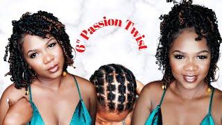 Tiana 6" Passion Twist | Best Illusion Crochet || Look like Individuals || Ft. Toyotress Hair