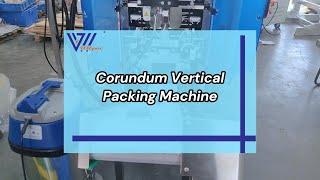 Automatic corundum granule packaging machine #packingmachinefactory