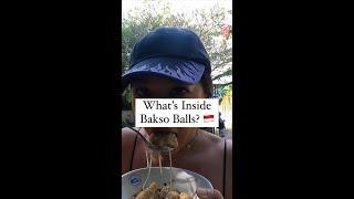 What's Inside Bakso Balls?  #shorts