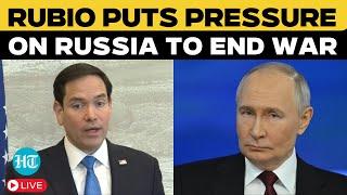 Marco Rubio LIVE | US Secretary of State’s Bold Statement on Ukraine Ceasefire Deal | Russia | Trump