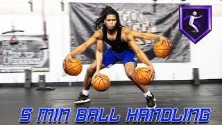 5 Minute Stationary EVERYDAY Ball Handling Workout For Shifty Guards (Follow Along)