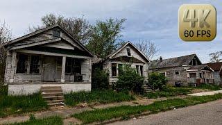 Driving Around Detroit Hood - "Grixdale" Neighborhood in 4k Video