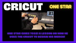 ONE STAR gives TCC21 a lesson on how he uses the CRICUT to design his MERCH! Subscribe & Support!