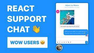 React Support Chat - Impress Users with Custom & Powerful Chat in 1 Hour (2021)