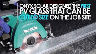 Solar PV Glass cut to size on the job-site