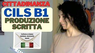 CILS B1 Cittadinanza- Produzione scritta: email/Esempio