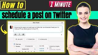 How to schedule a post on twitter 2024