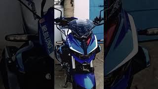 Visor installed on xtreme 125r #xtreme125r #youtubeshorts #youtubeshortsindia #bikemodification