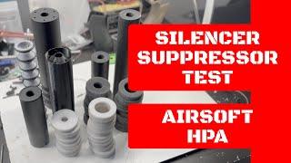 Suppressor/Silencer Test on Airsoft-HPA (acoustic foam and 3D printed funnel) 