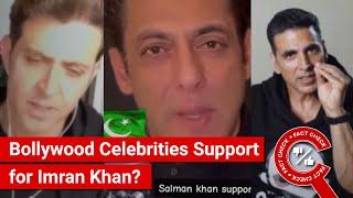 FACT CHECK: Viral Video Shows Bollywood Celebrities' Support for Imran Khan?