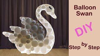 DIY Balloon Swan Backdrop / Wedding Decoration 2023024