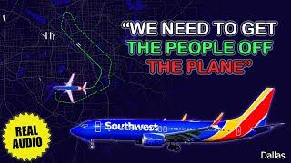 Smoke on board. Pilots are on oxygen. Southwest Boeing 737 MAX 8 returns to Dallas. Real ATC