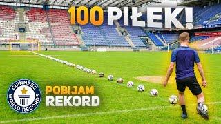 Niesamowity 100 piłek challenge! - POBIJAMY REKORD ŚWIATA!