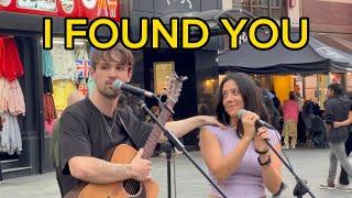 This couple MET singing on the STREETS | Leire & Atticus Blue - I Found You