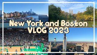 New York & Boston VLOG 2023 | Times Square, Celtics, Rockafeller,