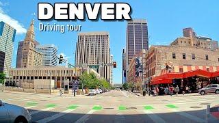 【DENVER】 Driving in Downtown Denver Colorado, Denver 4K - Denver driving tour 2023