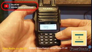 Menu Scan and full feature Review of the Yaesu FT-4X. #hamradio #yaesu