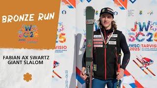 Tarvisio 2025 - Fabian Ax Swartz bronze medal run | FIS Alpine