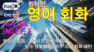 영어 / Type [M] F F- F [통합편] 원어민 발음. 짧고 쉬운 1,300(8 hr) 문장 연속 듣기.  / 생활 회화. 식당. 교통. 쇼핑. 호텔. 공항. 병원.