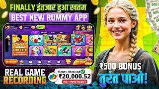 ₹500 BONUS New Rummy Earning App Today | New Teen Patti Earning App Teen Patti Real Cash Game 2024