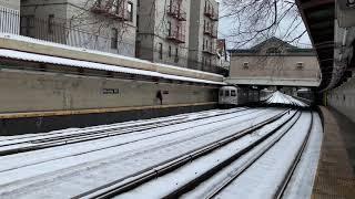 R46 Q trains at Beverly Road