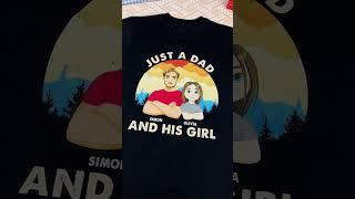 Worn with pride, Dad's smile so wide #gifts #giftideas #tshirt #dadgift #fathersday