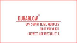 Durablow 6VK Smart Home modules WiFi (Thermostat, Timer, Schedule) installation Video