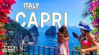 Capri, Italy 4K Walking Tour | beautiful Summer 2024 in HDR