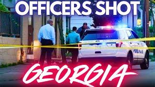 OFFICERS SHOT!! Dekalb County. CRIME SCENE. Georgia. LIVE