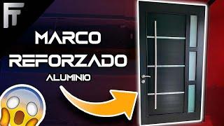 Puerta de aluminio serie 50 como reforzar marcos de linea pesada e instala el sello de hermeticidad