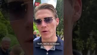Scott McTominay, midfielder for the Italian football club SSC Napoli, meets Pope Leo XIV yesterday