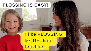 Quick and Easy Flossing Technique- A 6 year old describes his positive thoughts about flossing.