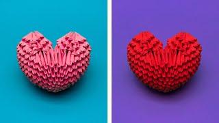 How to Make a 3D Origami Heart for Valentine's Day