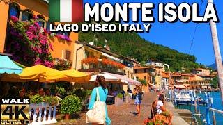 WALKING TOUR OF MONTE ISOLA , THE PEARL OF LAKE ISEO ITALY | 4K 60FPS