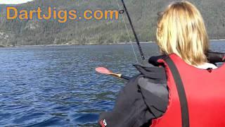 Catching Rockfish from a kayak in Southeast Alaska with Dart Jigs