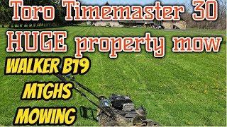 Toro Timemaster HUGE mow / Walker Mowers Mowing // Countryside Vlogs