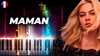 Louane - maman - piano karaoke instrumental cover - eurovision 2025 france