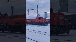 BR291 (Gravita) rangiert vom Güterzug in Itzehoe #trainspotting #züge #güterverkehr #schnee