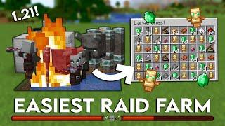 Minecraft 1.21 EASY Raid Farm Tutorial | Insane loot!