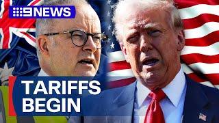 US tariffs on Australian steel and aluminium come into effect | 9 News Australia